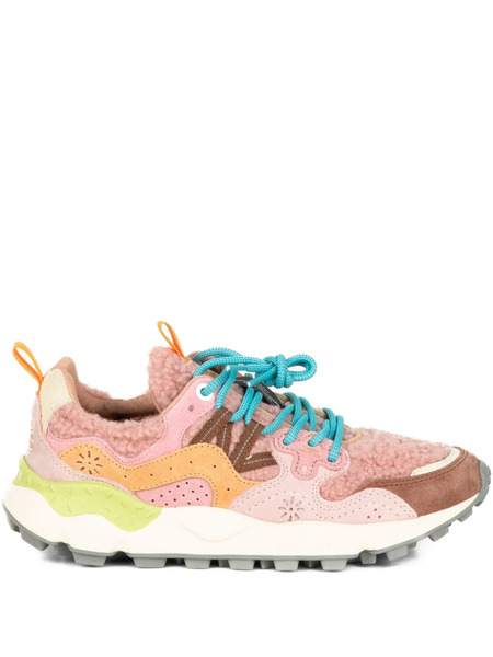  Flower Yamano 3 Panelled Sneakers - Pink 