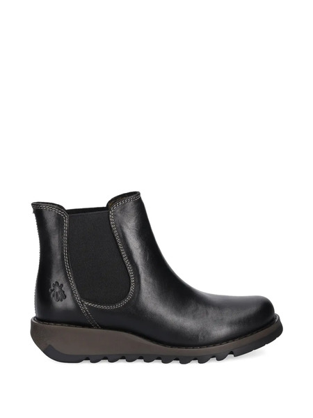  Fly London Elasticised Panel Boots - Black 