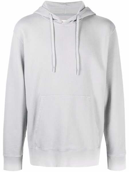  Folk Drawstring Pullover Hoodie - Blue 