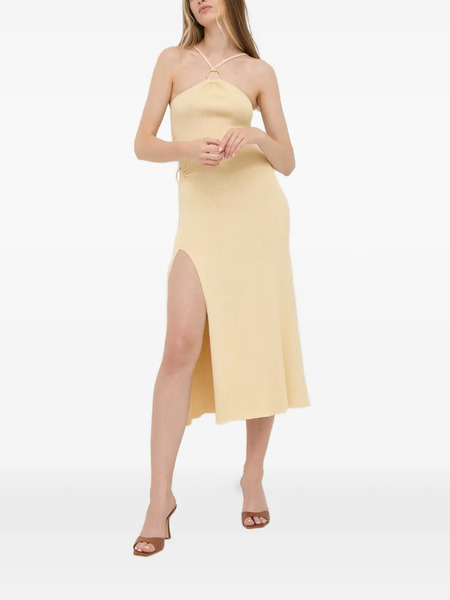  For Love And Lemons Ring Cut-out Midi Dress - Neutrals 