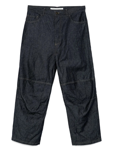  Forme D'expression Contrasting-stitching Jeans - Blue 