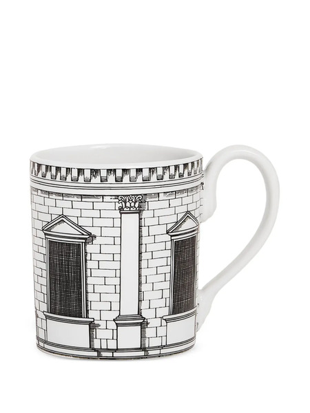 Fornasetti Architettura Mug - Grey 