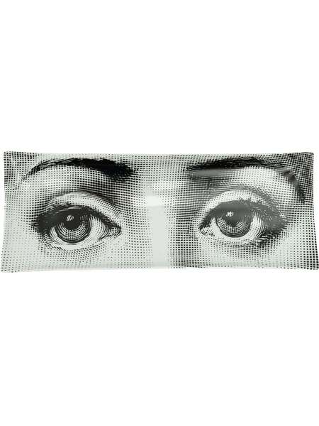  Fornasetti Ceramic Printed Plate (38cm) - White 