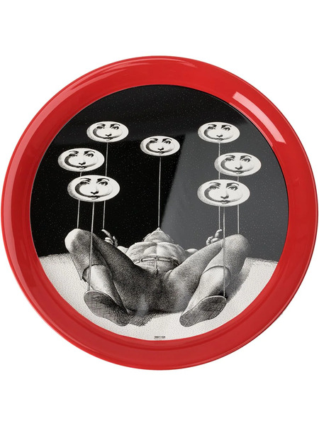  Fornasetti Don Giovanni Round Tray - Multicolour 