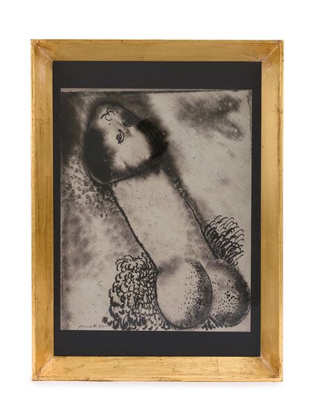  Fornasetti Erotic Painting - Gold 