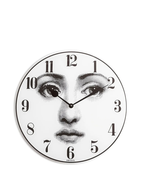  Fornasetti Face Painted Clock - White 