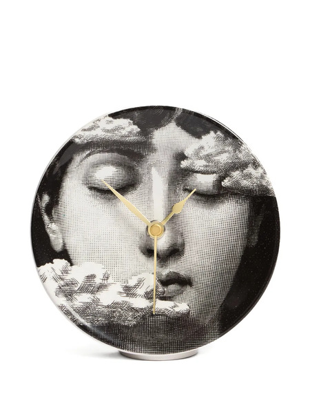 Fornasetti Figurative-print Table Clock - Black 