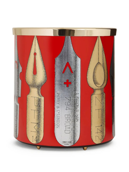  Fornasetti Pennini Paper Basket - Red 