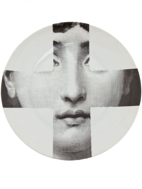 Fornasetti Plate - Grey 