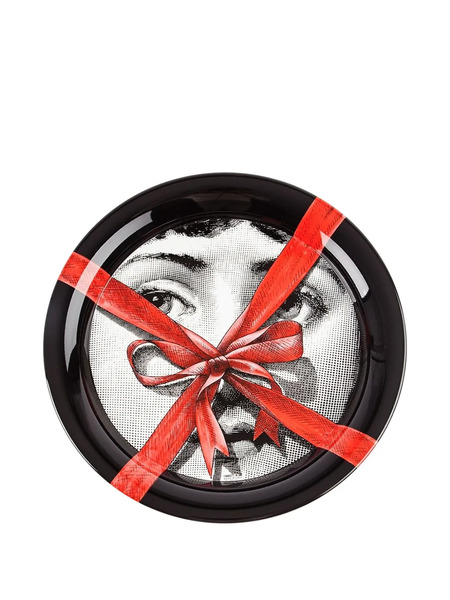  Fornasetti Printed Tray - Black 