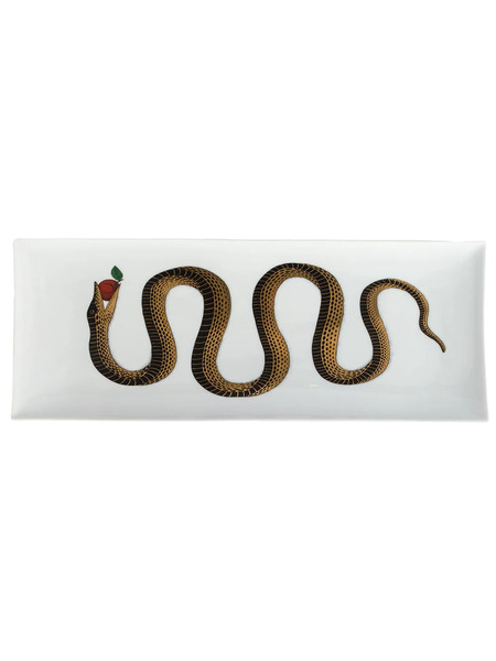  Fornasetti Serpente Serving Dish - White 