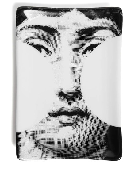 Fornasetti Tema E Variazioni N.149 Rectangular Ashtray - White 
