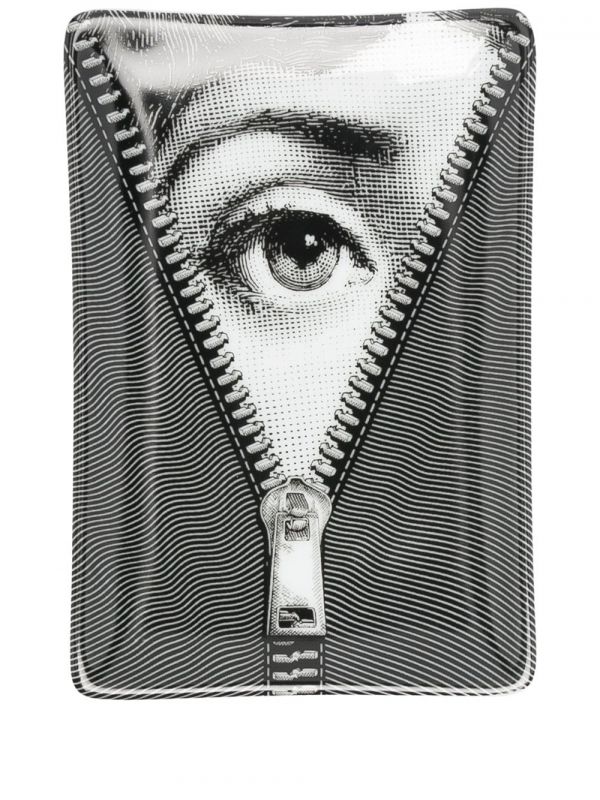  Fornasetti Tema E Variazioni No.401 Rectangular Tray - Black 