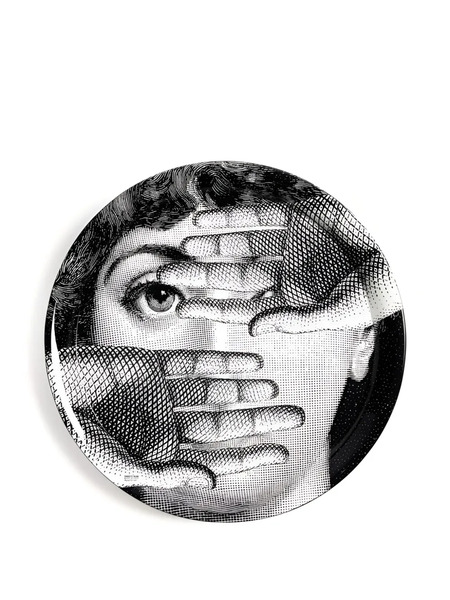  Fornasetti Tema E Variazioni Plate (26cm) - White 