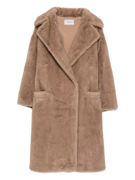  Forte Dei Marmi Couture Logo-lettering Coat - Brown 