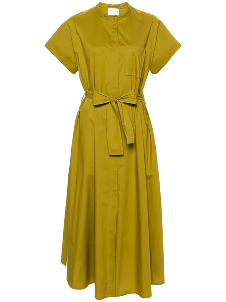  Forte Forte Band-collar Shirt Maxi Dress - Green 