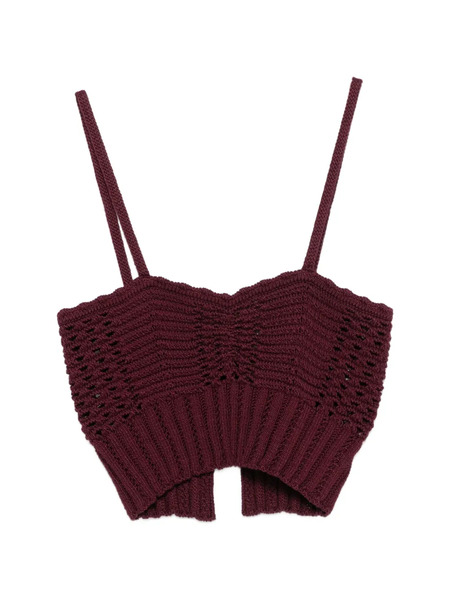  Forte Forte Button Bordeaux Top - Red 
