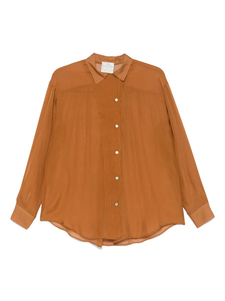  Forte Forte Chiffon Silk Shirt - Brown 