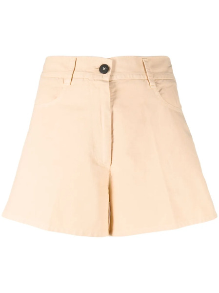  Forte Forte Cotton Canvas Short Shorts - Orange 