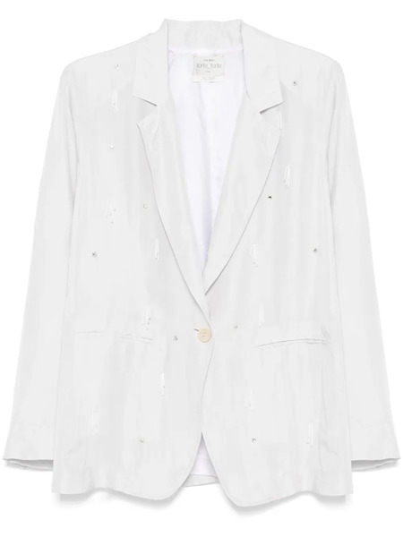  Forte Forte Crystal-embellished Blazer - Grey 