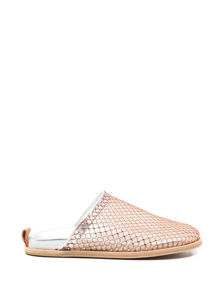  Forte Forte Crystal-embellished Mesh Mules - Pink 