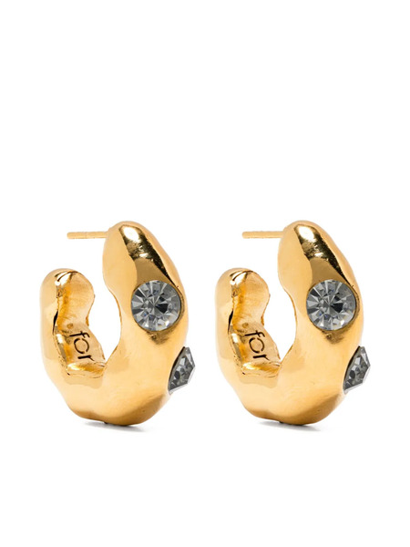  Forte Forte Dangling Strass Earrings - Gold 