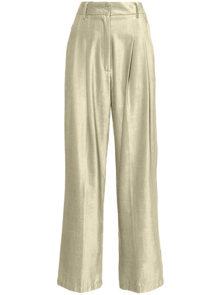  Forte Forte Dart-detailed Velvet Trousers - Green 