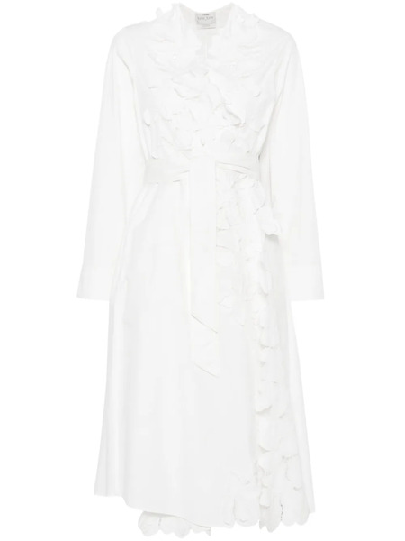  Forte Forte Embroidered Midi Dress - White 