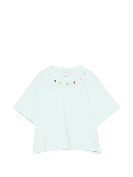  Forte Forte Floral-detail T-shirt - Green 