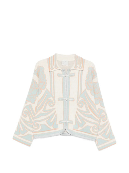  Forte Forte Floral-print Cardigan - Neutrals 