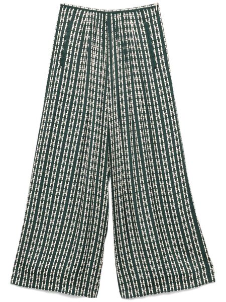  Forte Forte Geometric-print Trousers - Green 