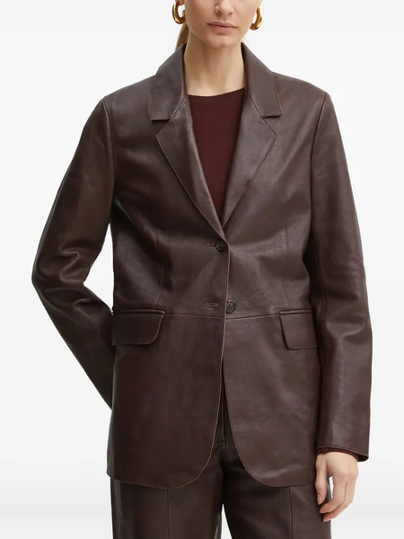  Forte Forte Leather Single-breasted Blazer - Brown 