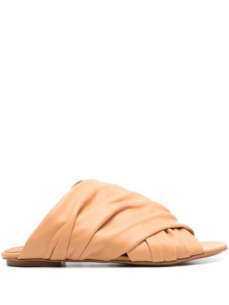  Forte Forte Leather Slides - Brown 