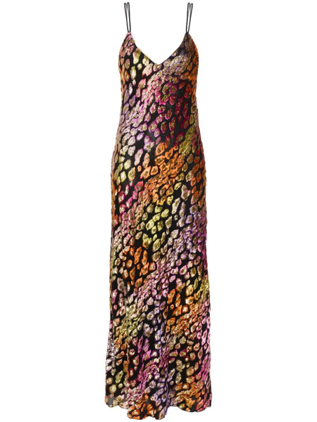  Forte Forte Leopard Maxi Dress - Black 
