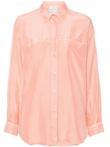  Forte Forte Lightweight Silk Shirt - Pink 
