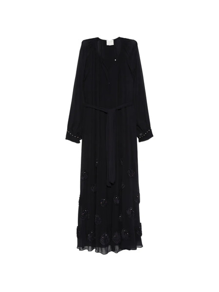  Forte Forte Longs-sleeve Maxi Dress - Black 