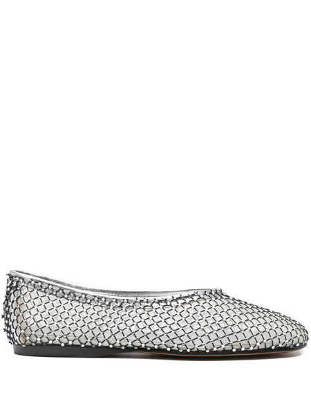  Forte Forte Mesh-embellished Ballet Flats - Black 