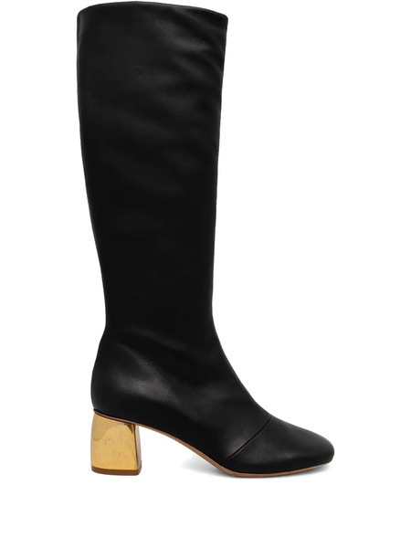  Forte Forte 55mm Leather Boots - Black 