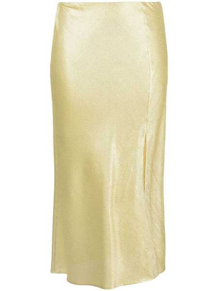  Forte Forte Music Lurex Jacquard Pencil Skirt - Gold 