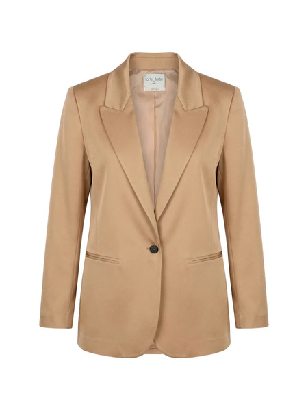  Forte Forte Notched Lapel Single-button Jacket - Neutrals 