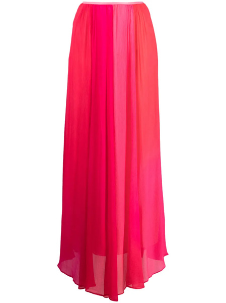  Forte Forte Panelled-desing Georgette Flared Skirt - Pink 