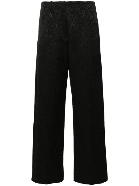  Forte Forte Patterned-jacquard Straight-leg Jeans - Black 