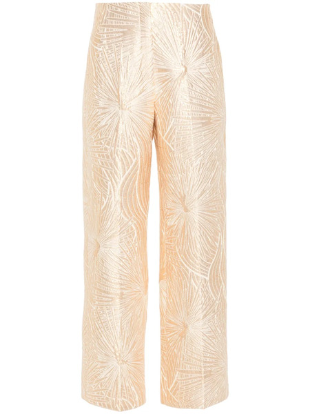  Forte Forte Patterned Straight-leg Trousers - Neutrals 