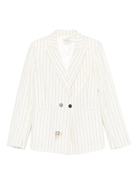  Forte Forte Pinstripe Stripe Jacket - Neutrals 
