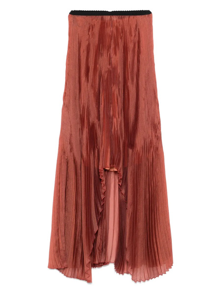  Forte Forte Pleated Asymmetric Skirt - Brown 