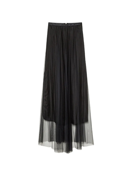  Forte Forte Pleated Tulle Skirt - Black 