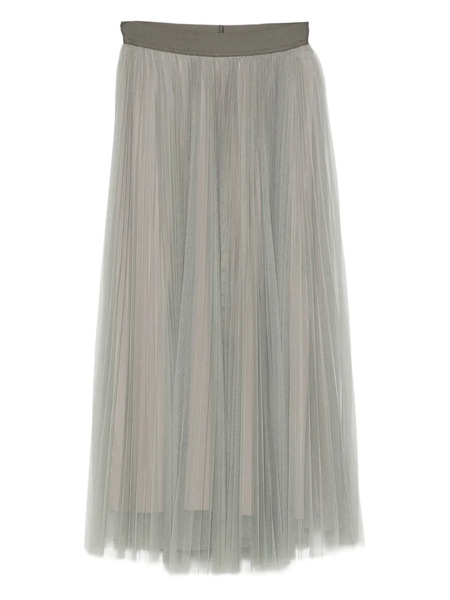  Forte Forte Pleated Tulle Skirt - Green 