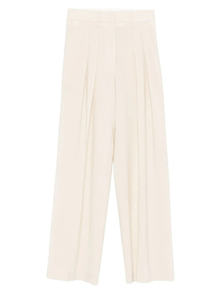  Forte Forte Pleated Wide-leg Trousers - Neutrals 