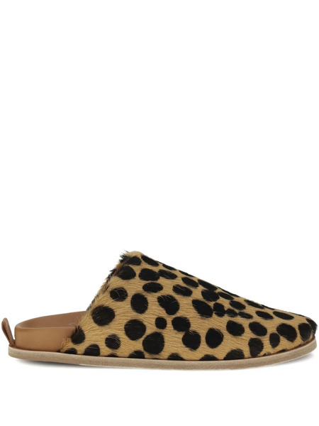  Forte Forte Pony-hair Spotted Sandals - Brown 
