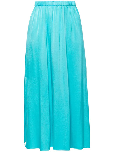  Forte Forte Satin Silk Midi Skirt - Blue 